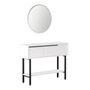Hanah Home On12-W Aparador Blanco Tablero Partículas Melamina 100x76x29.5 cm